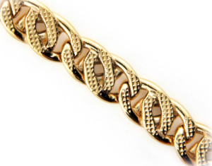 Men's yellow gold bracelet.