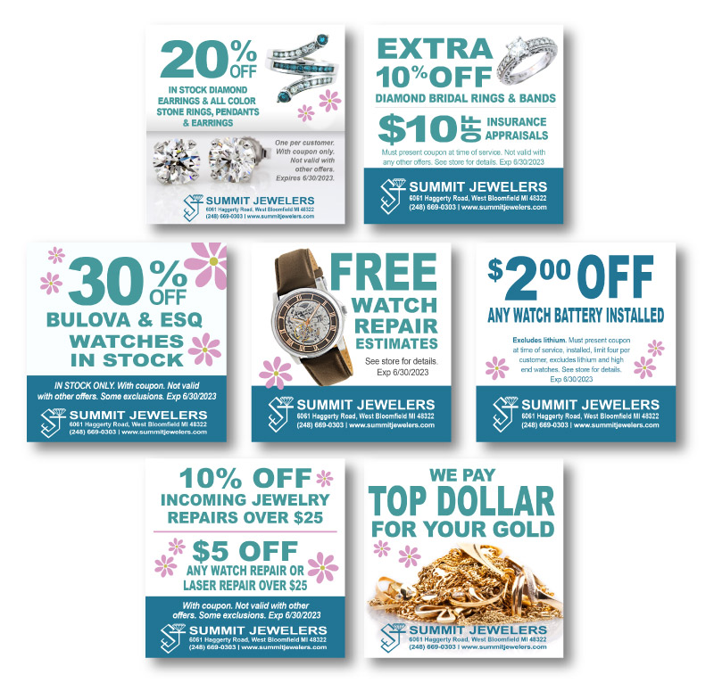 Summit Jewelers Coupons